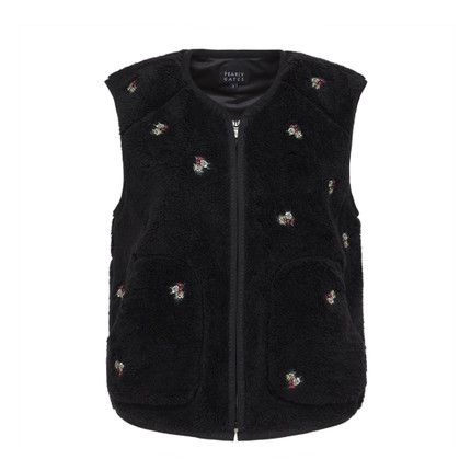 韩国代购 PEARLYGATES25年FW高尔夫女士摇粒绒马甲保暖521E4TF401