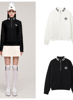 韩国代购UTAA高尔夫球服26年SS女士半拉链拼接鹅绒上衣UE4DJF647