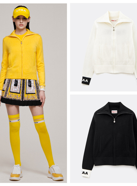 韩国代购UTAA 高尔夫球服26年SS女士翻领毛衣针织开衫UF1KCF178