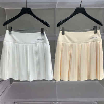韩国正品代购 SOUTHCAPE高尔夫25年女士运动短裙松紧腰百褶裙