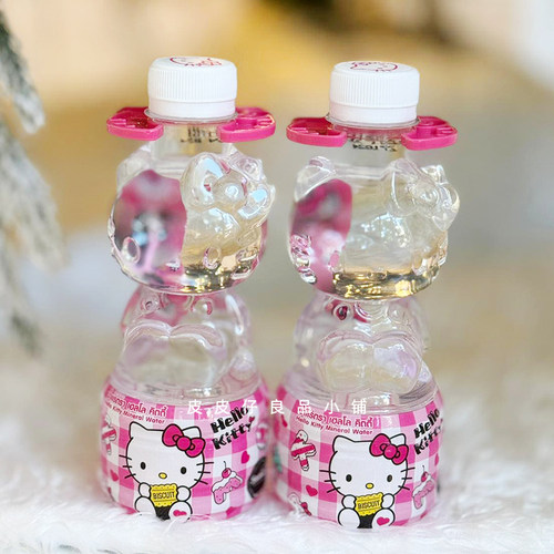 新！3瓶包邮 泰国711便利店三丽鸥HelloKitty造型透明矿泉水饮料
