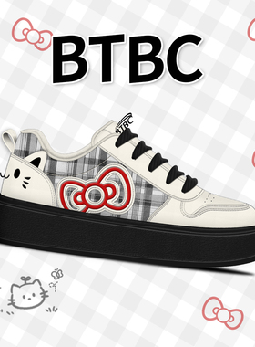 BTBC·【喵物语】休闲时尚2026年春季新款透气耐磨百搭防滑板鞋