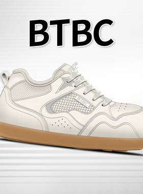 BTBC·【瑞士卷】圆头板鞋女2026年春季新款透气耐磨百搭板鞋