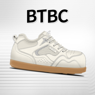 BTBC·【瑞士卷】圆头板鞋女2026年春季新款透气耐磨百搭板鞋