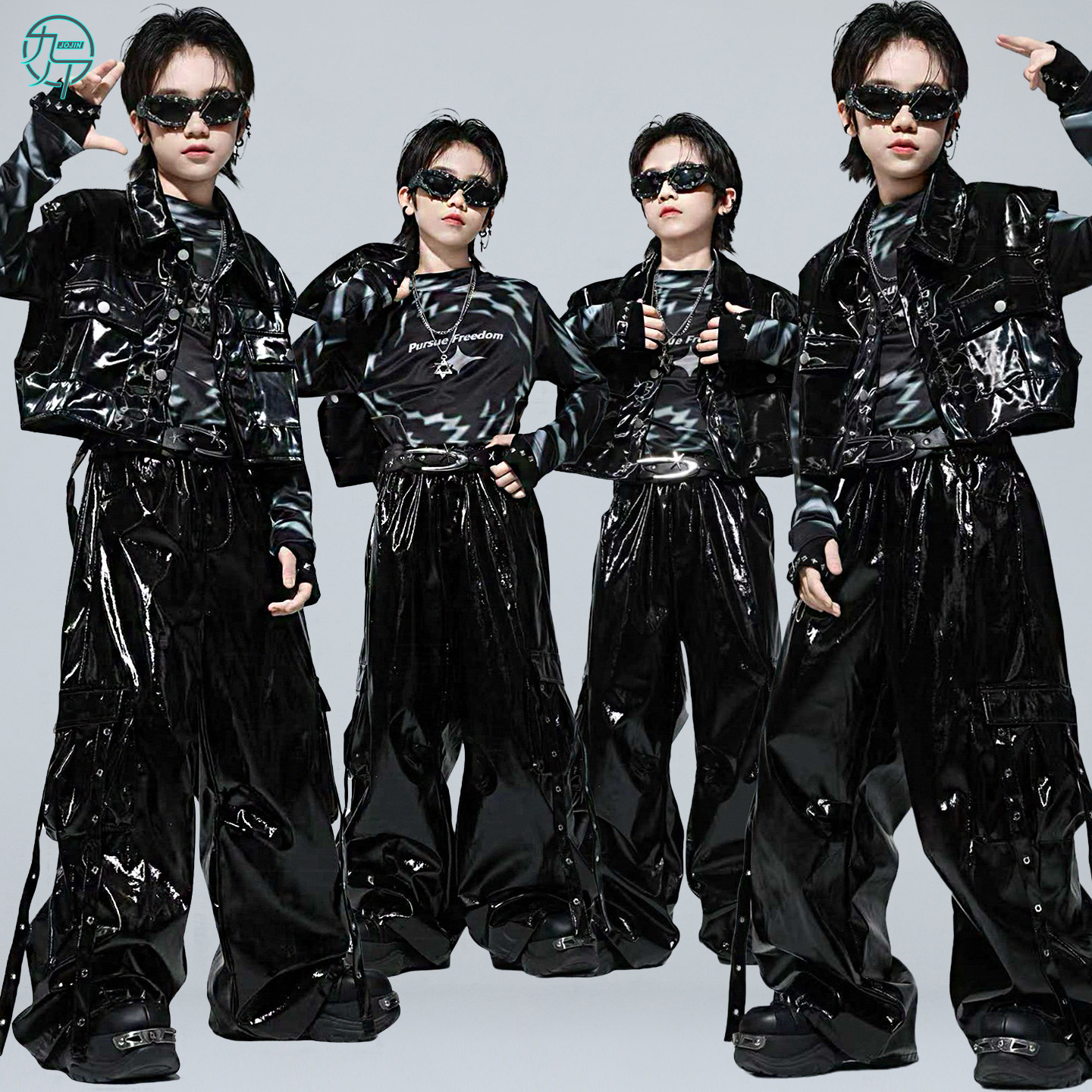 街舞儿童潮服男女童酷帅皮马甲皮裤套装嘻哈hiphop架子鼓表演出服,童装/婴儿装/亲子装,儿童演出服,淘宝优惠券,粉丝福利购,淘宝优惠卷