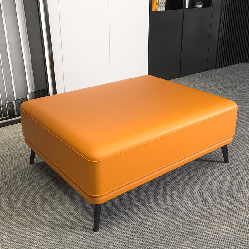 真皮沙发脚踏凳现代简约家用贵妃位方踏搁脚凳衣帽间换鞋凳可定制