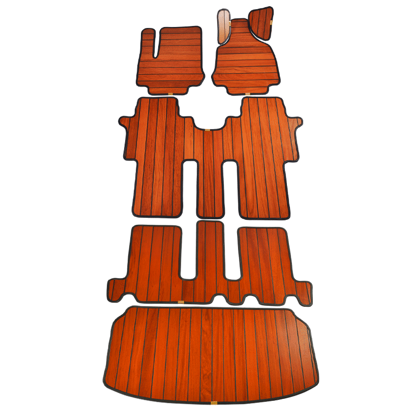 大通G10G20G50D90EUNIQ5G90专用柚木实木全包围汽车脚垫地板改装