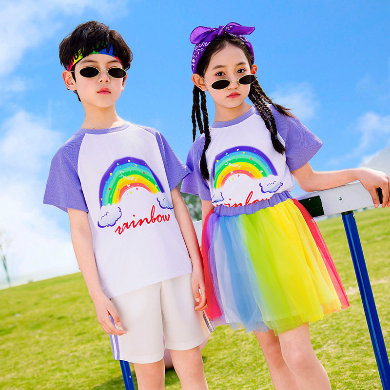 合唱演出服六一儿童男女套装园服中小学生幼儿园比赛表演服装新款