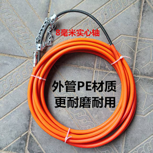 8毫米管道冲击钻疏通下水道主管道油污清理水泥砖块堵塞实心弹簧