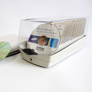 ACTTO光盘盒高档CD盒大容量DVD光碟收纳盒储藏箱创意标签检索50片