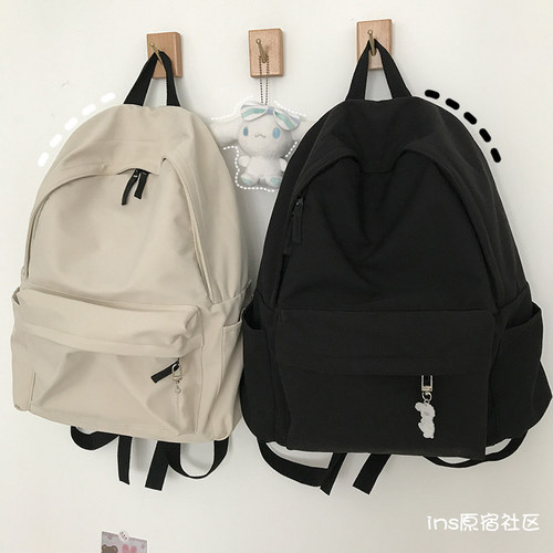 韩国大容量无印日系原宿风书包
