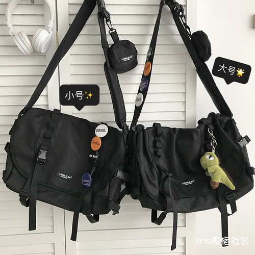 ins风日系大容量男女街头工装包