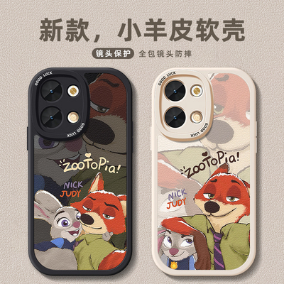 疯狂动物适用opporeno9手机壳8pro+保护套7se小羊皮6带挂绳5k硅胶4超薄3全包2z防摔zf新款Ace女生10倍变焦版