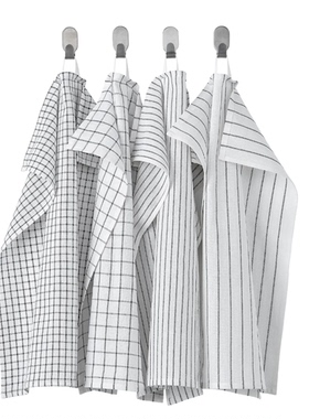 林妮格 厨房用巾洗碗布抹布擦手巾4条50x65cm宜家国内代购