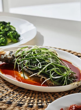 宜家国内代购奥夫塔 碟子餐盘上菜碟白色玻璃28x22cm