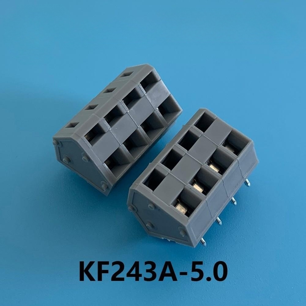 科发243A 5.0mm弹簧式PCB接线端子DG245  ZFKDS1.5C接器接插件