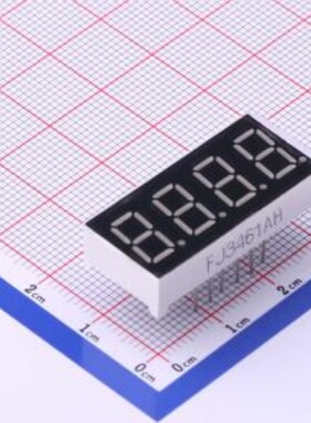 LED数码管  4位0.36英寸 红色数码管 共阴极 FJ3461AH 封装 插件