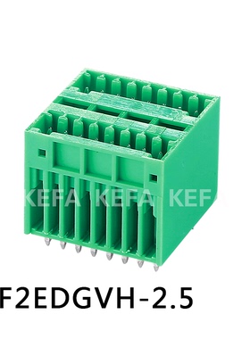 KF2EDGVH-2.5 插板式PCB接线端子双层 接插件 科发电子上海直销处