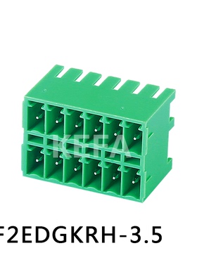插拔式PCB接线端子 KF2EDGKRH-3.5/3.81 双层 配套头子 KF2EDGKN
