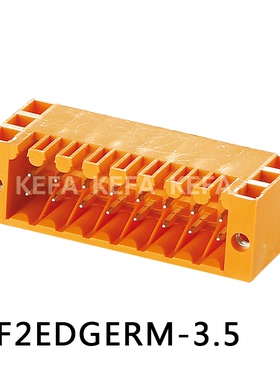 科发电子直销插拔式PCB接线端子 KF2EDGERM-3.5mm 双排针座紧密型