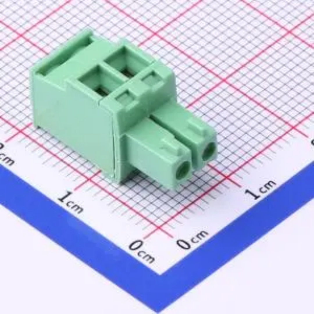WJ15EDGKA-3.81-2P 插拔接线端子3.81mm绿色1x2P 排数:1 每排P数2