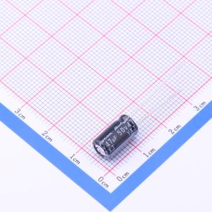 50YXJ47M6.3X11直插铝电解电容47uF±20%50V封装 插件,D6.3xL11mm