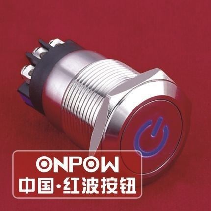ONPOW中国红波LAS1GQ-11ZDT/LS带电源符号不锈钢自锁带灯按钮系列