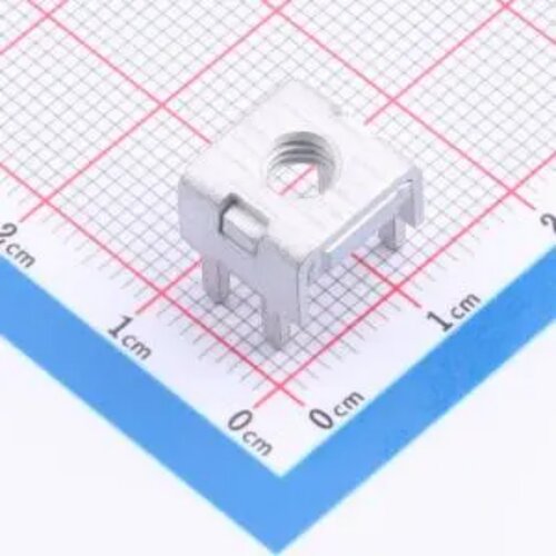 PCB焊接端子插板铆垫片 M5螺孔 焊脚4 电流60A  11x10x10.5mm