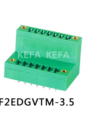 插拔式PCB接线端子 KF2EDGVTM-3.5/3.81MM 极数2*2P-2*12P 双层