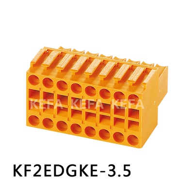 科发 插拔式接线端子KF2EDGKE/带耳2EDGKEM-3.5mm 双排接线孔座