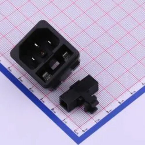AC电源连接器S-03F-12-4  二合一卡式插座  S-03F-12-4
