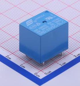 SRD-24VDC-SL-C功率继电器24V继电器单刀双掷蓝色插件15.6x19.2mm