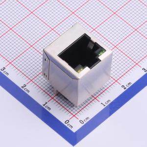 R-RJ45S08P-C000 以太网连接器(RJ45 RJ11) 直插 带LED 封装 插件