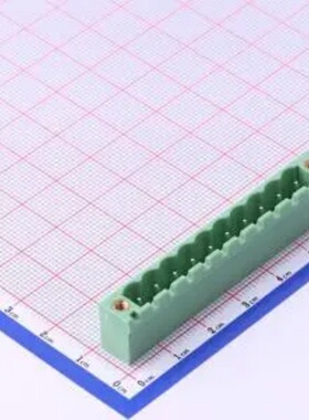 WJ2EDGRM-5.08-10P 插拔式5.08mm接线端子1x10P 弯插螺丝固定绿色