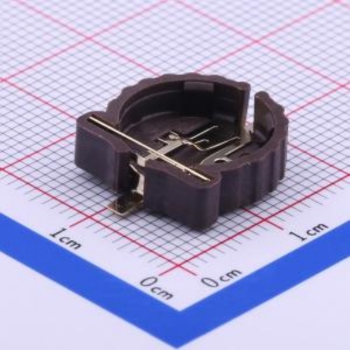 CR1220-2纽扣与条形电池连接器电池底座 适用电池:CR1220 封装SMD