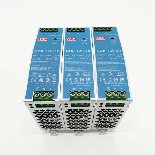 现货NDR-120-24/12/48导轨驱动24V5A电源