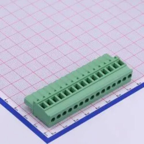 WJ2EDGKB-5.08-15P 插拔式 5.08mm绿色接线端子 1x15P 每排P数 15