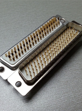 D-SUB插头 全铜 黑胶 焊线式 HDB-78P 针/公头  四排78芯 接插件