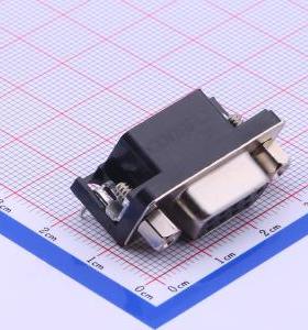 D-Sub/VGA连接器D-Sub母P数:9P黑色DS1037-09FNAKT74-0CC封装弯插