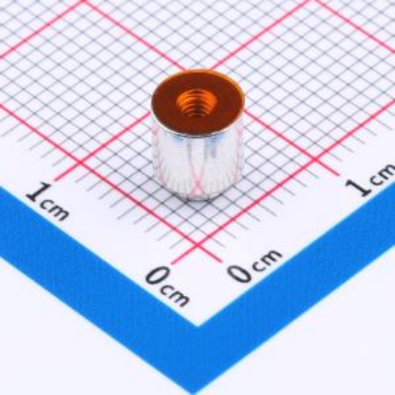 SMTSOM250BTR  电路板表贴贴片圆螺母柱PCB贴片连接器M2X5 铜镀锡