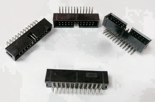 全铜镀金 DENK 简易牛角 DC3-14PS 直脚 180度 间距2.54MM 接插件