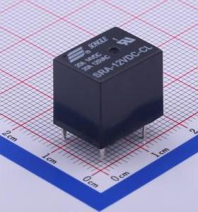 SRA-12VDC-CL 功率继电器 黑色 封装 插件,12.4x16mm  200个/托盘