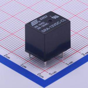 SRA-12VDC-CL 功率继电器 黑色 封装 插件,12.4x16mm  200个/托盘