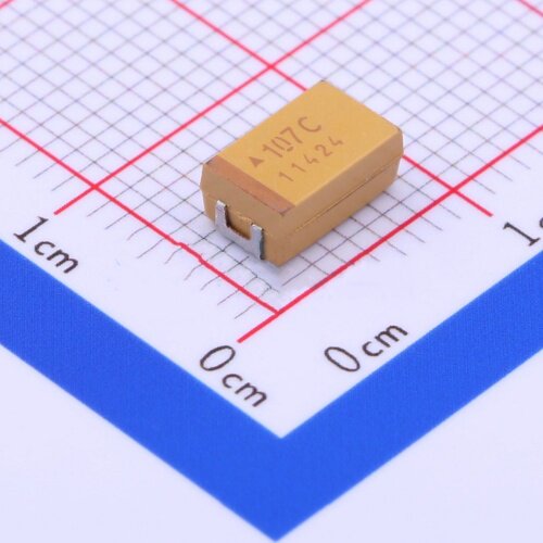 100uF ±10% 16V 钽电容 TPSD107K016R0100 封装CASE-D-7343 编带