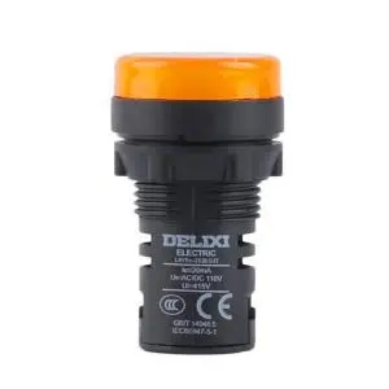 DELIXI德力西LAY7s 指示灯LAY5s-ZS AC/DC 110V黄指示灯LAY5SZSF5