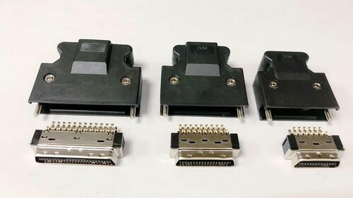 插头 SCSI 50P 全金 槽式 公头 焊线式 SM-50L SM50L140D 铜镀金