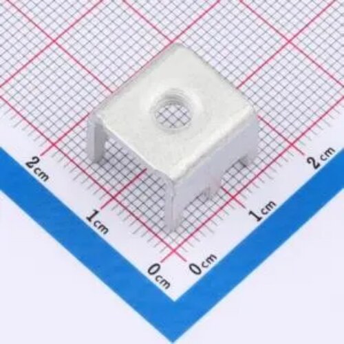 PCB焊接端子插板铆垫片 M5螺孔 焊脚6 电流70A  14.5x14.5x12mm