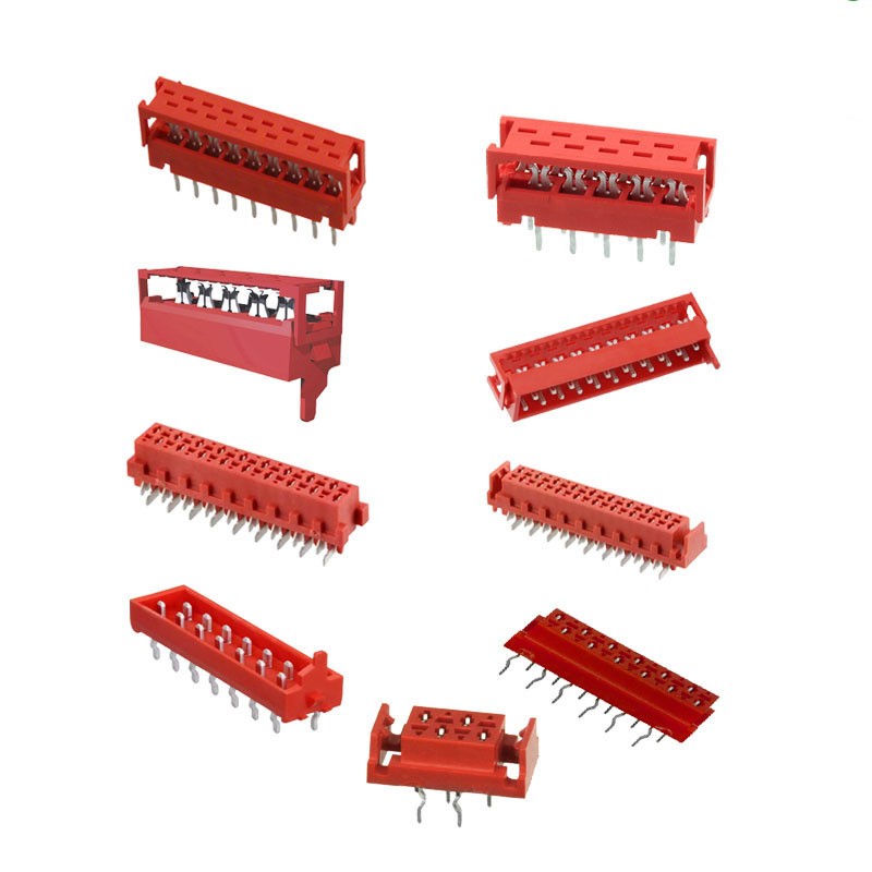 接插件连接器 红色IDC-4P6P8P10P12P14P16P18P20P22P24P26P压线式