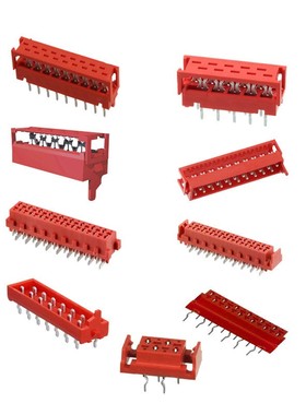 接插件连接器 红色IDC-4P6P8P10P12P14P16P18P20P22P24P26P压线式