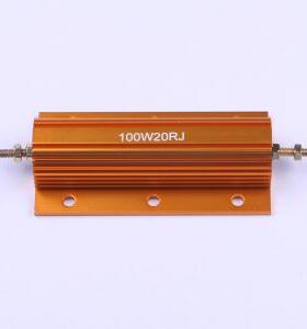 HoRX-100W-20R-5% 铝壳/瓷管电阻 20Ω ±5%100W 封装：螺栓安装